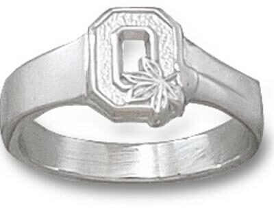 Ohio State Buckeyes Block "O" Ladies' Ring Size 6 1/2 - Sterling Silver Jewelry