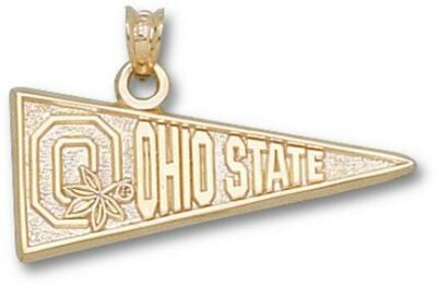 Ohio State Buckeyes Block "O Pennant" Pendant - 14KT Gold Jewelry