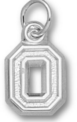 Ohio State Buckeyes No Leaf "O" 3/8" Charm - Sterling Silver Jewelry