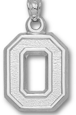 Ohio State Buckeyes No Leaf "O" 5/8" Pendant - Sterling Silver Jewelry