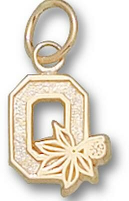 Ohio State Buckeyes "O" 3/8" Charm - 14KT Gold Jewelry