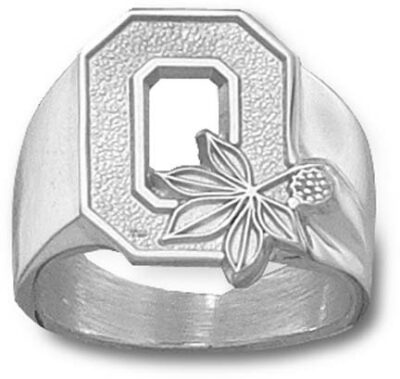 Ohio State Buckeyes "O" Men's Ring Size 10 3/4 - Sterling Silver Jewelry