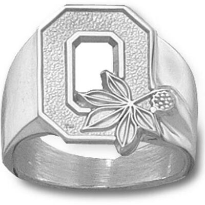 Ohio State Buckeyes "O" Men's Ring Size 10 3/4 - Sterling Silver Jewelry