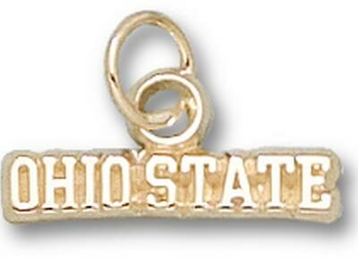 Ohio State Buckeyes "Ohio State" Charm - 10KT Gold Jewelry