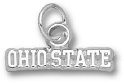 Ohio State Buckeyes "Ohio State" Charm - Sterling Silver Jewelry