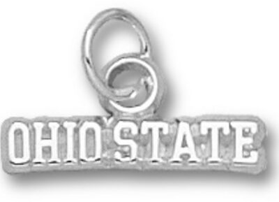 Ohio State Buckeyes "Ohio State" Charm - Sterling Silver Jewelry