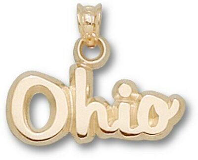 Ohio State Buckeyes Script "Ohio" Pendant - 10KT Gold Jewelry