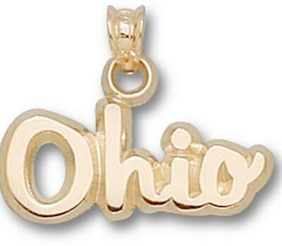 Ohio State Buckeyes Script "Ohio" Pendant - 10KT Gold Jewelry