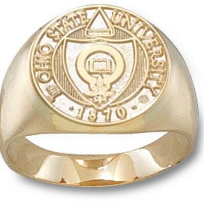 Ohio State Buckeyes "Seal" Men's Ring Size 10 1/2 - 14KT Gold Jewelry