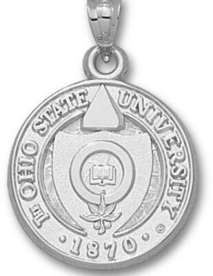 Ohio State Buckeyes "Seal" Pendant - Sterling Silver Jewelry