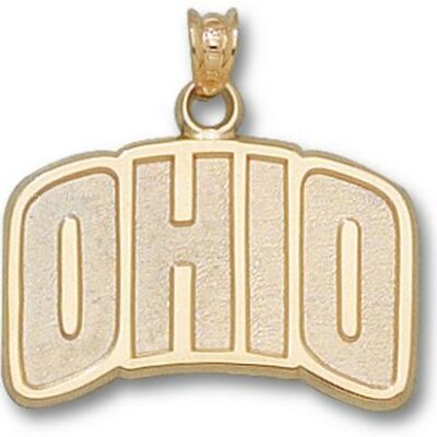 Ohio University Bobcats "Ohio" 5/8" Pendant - 10KT Gold Jewelry