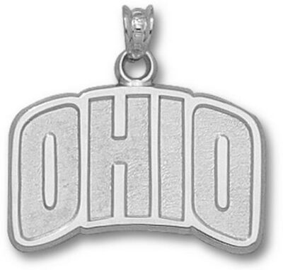 Ohio University Bobcats "Ohio" 5/8" Pendant - Sterling Silver Jewelry