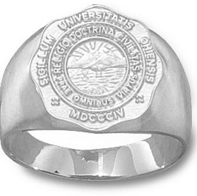 Ohio University Bobcats "Seal" Men's Ring Size 10 - Sterling Silver Jewelry