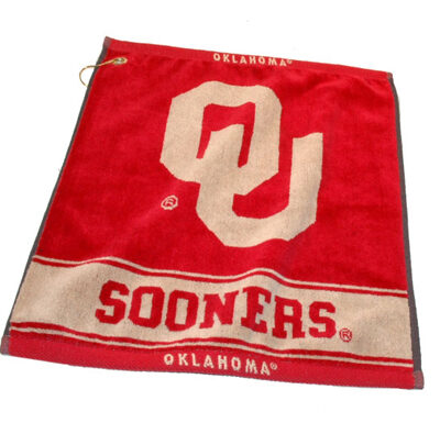 Oklahoma Sooners 16" x 19" Woven Golf Towel (Set of 2)