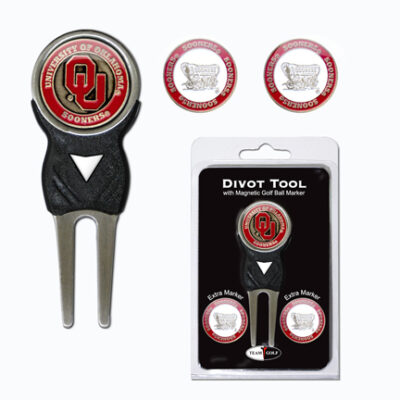 Oklahoma Sooners Golf Ball Marker and Divot Tool Pack