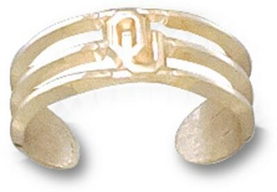 Oklahoma Sooners "OU" Toe Ring - 10KT Gold Jewelry