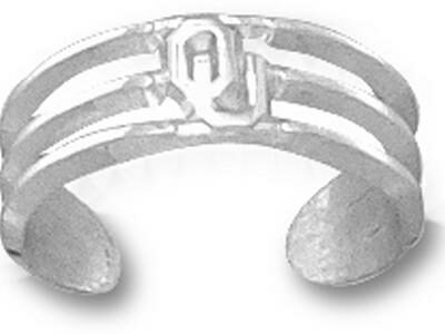 Oklahoma Sooners "OU" Toe Ring - Sterling Silver Jewelry