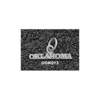 Oklahoma Sooners "Oklahoma" 1/8" Charm - Sterling Silver Jewelry