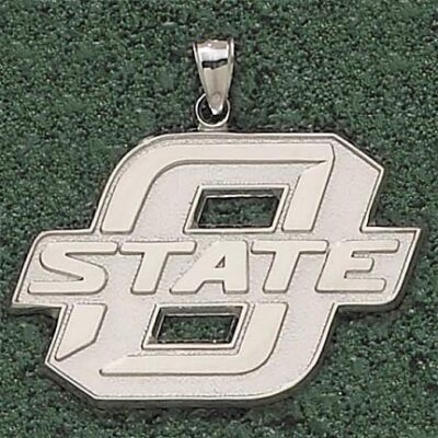 Oklahoma State Cowboys Giant 1 7/8" W x 1 1/4" H "O State" Pendant - 14KT Gold Jewelry