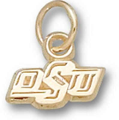 Oklahoma State Cowboys "OSU" 3/16" Charm - 10KT Gold Jewelry