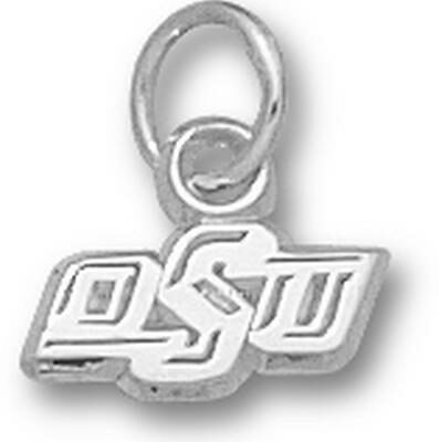 Oklahoma State Cowboys "OSU" 3/16" Charm - Sterling Silver Jewelry