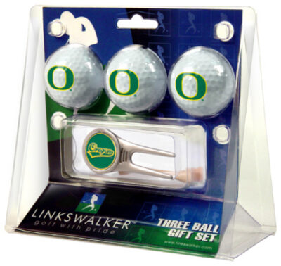 Oregon Ducks 3 Golf Ball Gift Pack with Cap Tool