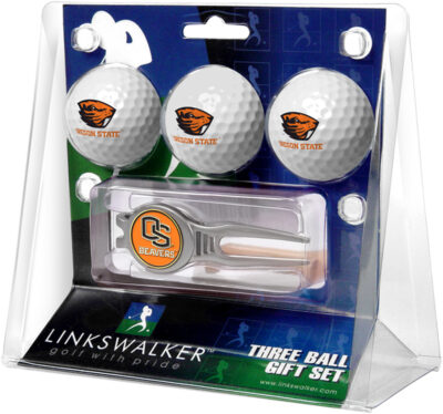 Oregon State Beavers 3 Ball Golf Gift Pack with Kool Tool