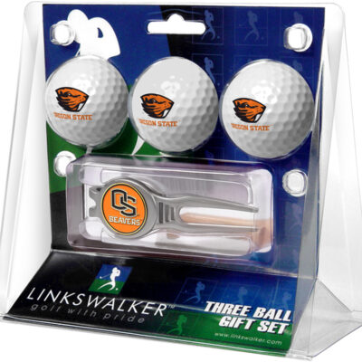 Oregon State Beavers 3 Ball Golf Gift Pack with Kool Tool