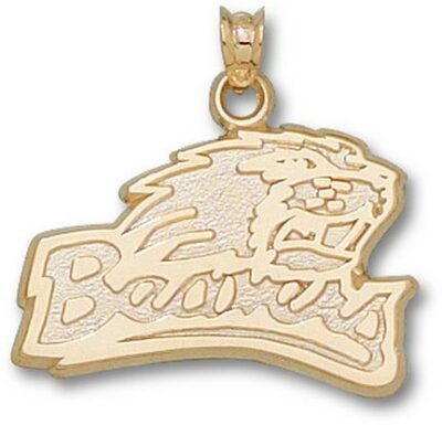 Oregon State Beavers "Beavers with Beaver Head" 5/8" Pendant - 14KT Gold Jewelry