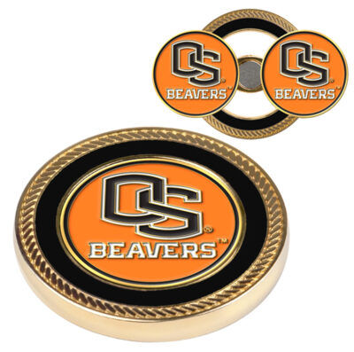 Oregon State Beavers Challenge Coin with Ball Markers (Set of 2)