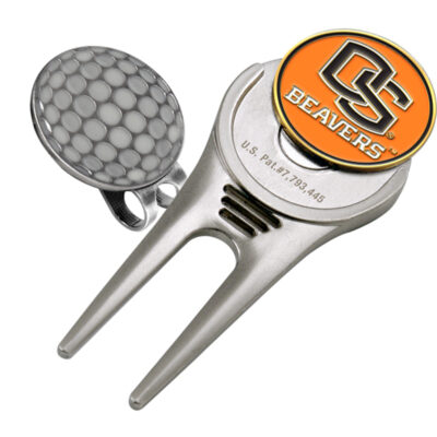 Oregon State Beavers Divot Tool Hat Clip with Golf Ball Marker (Set of 2)