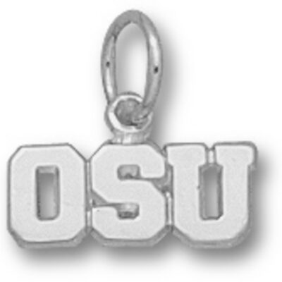 Oregon State Beavers "OSU" 3/16" Charm - Sterling Silver Jewelry