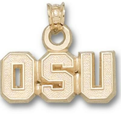 Oregon State Beavers "OSU" Pendant - 10KT Gold Jewelry