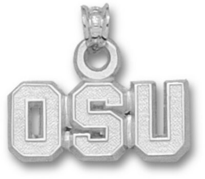 Oregon State Beavers "OSU" Pendant - Sterling Silver Jewelry