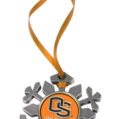 Oregon State Beavers Snowflake Ornament (Set of 2)