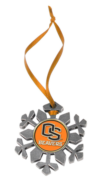 Oregon State Beavers Snowflake Ornament (Set of 2)