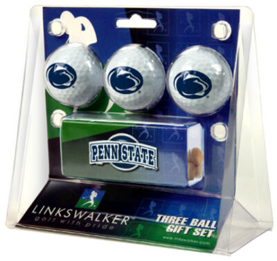 Penn State Nittany Lions 3 Ball Gift Pack with Hat Clip