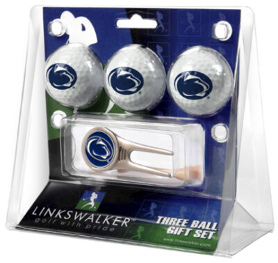 Penn State Nittany Lions 3 Golf Ball Gift Pack with Cap Tool