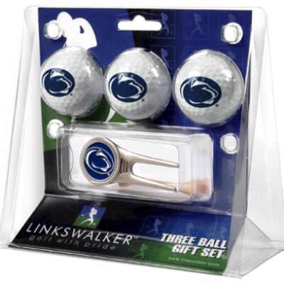 Penn State Nittany Lions 3 Golf Ball Gift Pack with Cap Tool