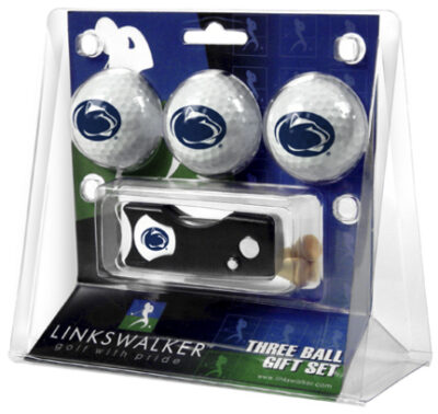 Penn State Nittany Lions 3 Golf Ball Gift Pack with Spring Action Tool