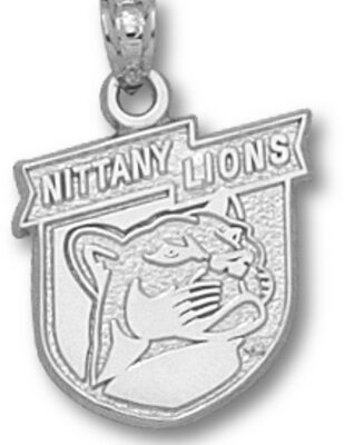 Penn State Nittany Lions "Banner Shield" Pendant - Sterling Silver Jewelry