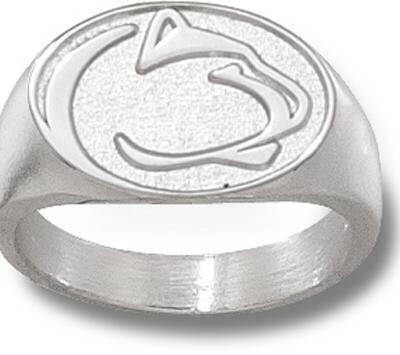 Penn State Nittany Lions "Lion Head" 1/2" Men's Ring Size 10 - Sterling Silver Jewelry