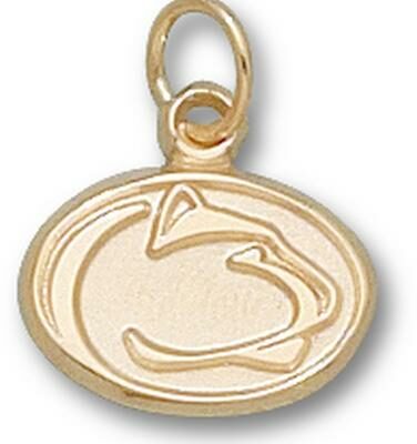 Penn State Nittany Lions "Lion Head" 3/8" Charm - 14KT Gold Jewelry