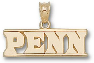 Pennsylvania Quakers "Penn with Bars" Pendant - 10KT Gold Jewelry