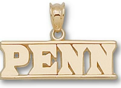 Pennsylvania Quakers "Penn with Bars" Pendant - 10KT Gold Jewelry