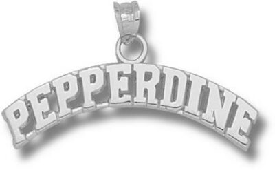 Pepperdine Waves Arched "Pepperdine" Pendant - Sterling Silver Jewelry