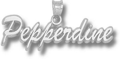 Pepperdine Waves Script "Pepperdine" Pendant - Sterling Silver Jewelry