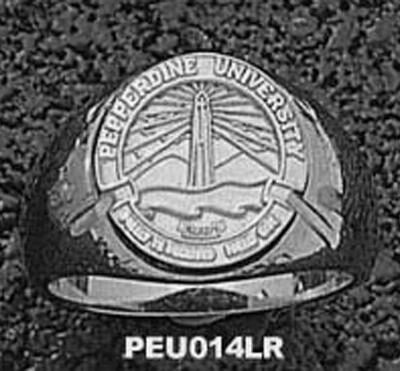 Pepperdine Waves "Seal" Ladies' Ring Size 6 1/2 - Sterling Silver Jewelry