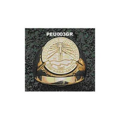 Pepperdine Waves "Seal" Men's Ring Size 10 1/2 - 10KT Gold Jewelry