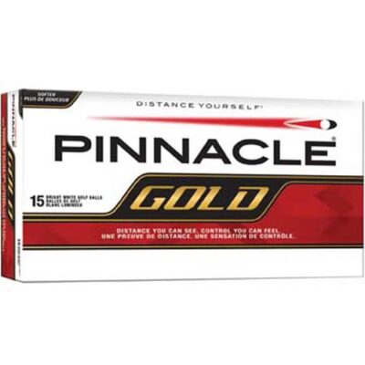 Pinnacle Gold "FX Soft" Distance Golf Balls - Value Pack of 15 Balls